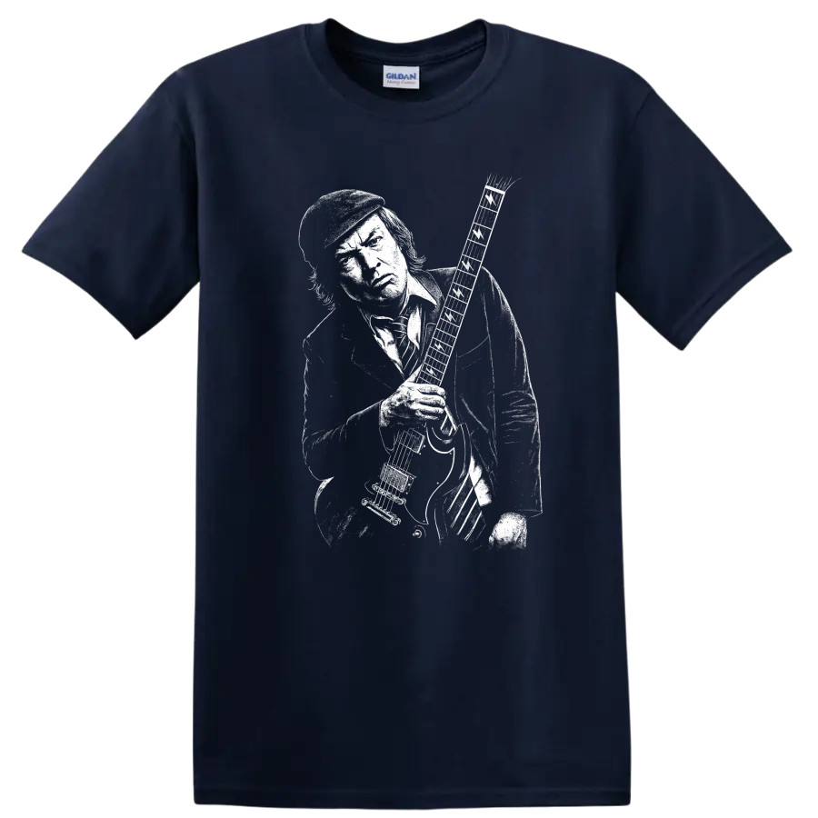 Angus Young Rock Legends T Shirt Tribute Graphic Music Tee