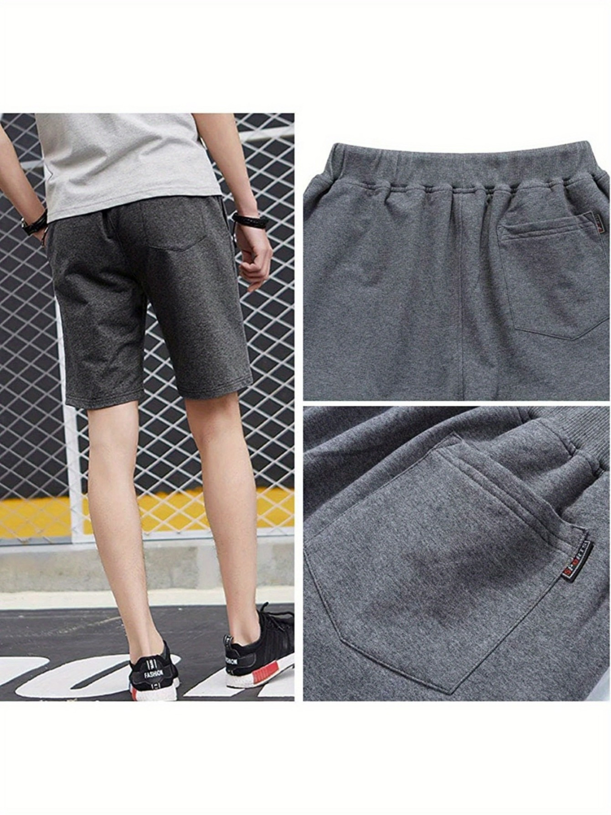3 Pack Men Summer Casual Jogger Sweat Shorts Athletic Sports Shorts