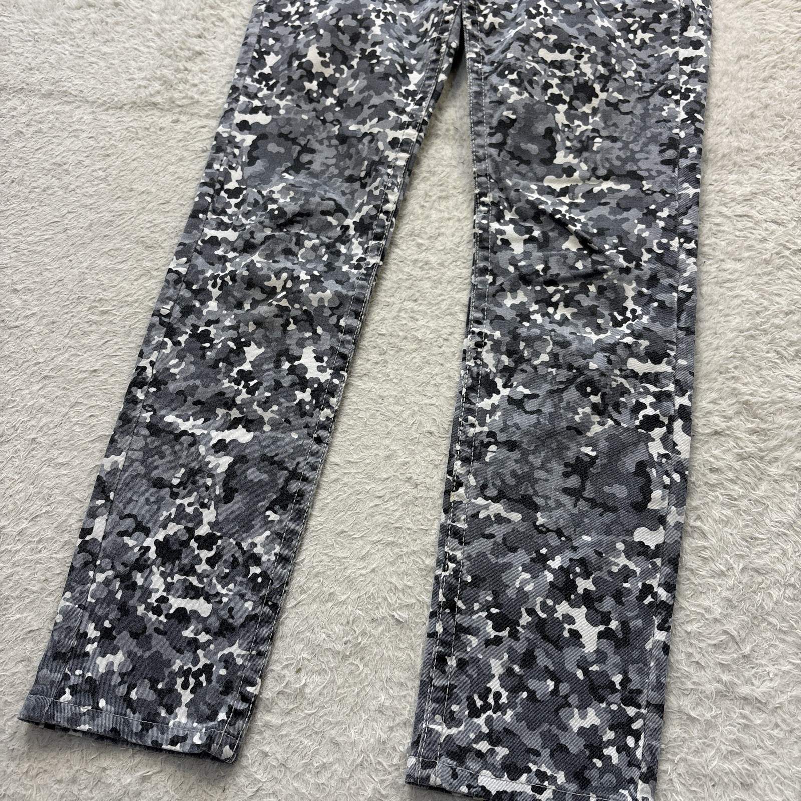 Y2K 00s RED PEPPER Red Pepper Camouflage Pattern Skinny Pants Cross Studs