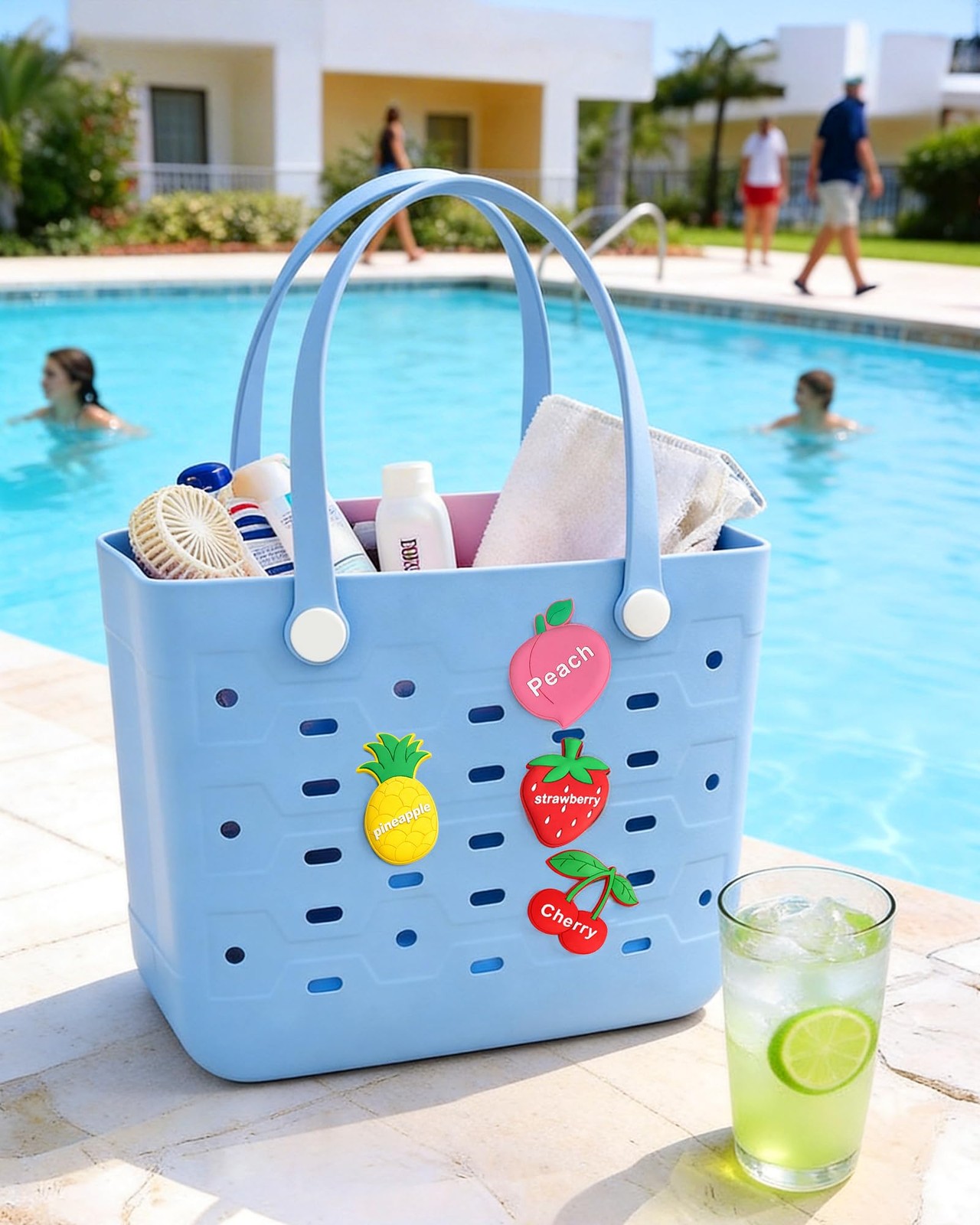Beach Tote Bag for Women – Chic & Durable EVA Rubber Beach Bag Waterproof, Sa…