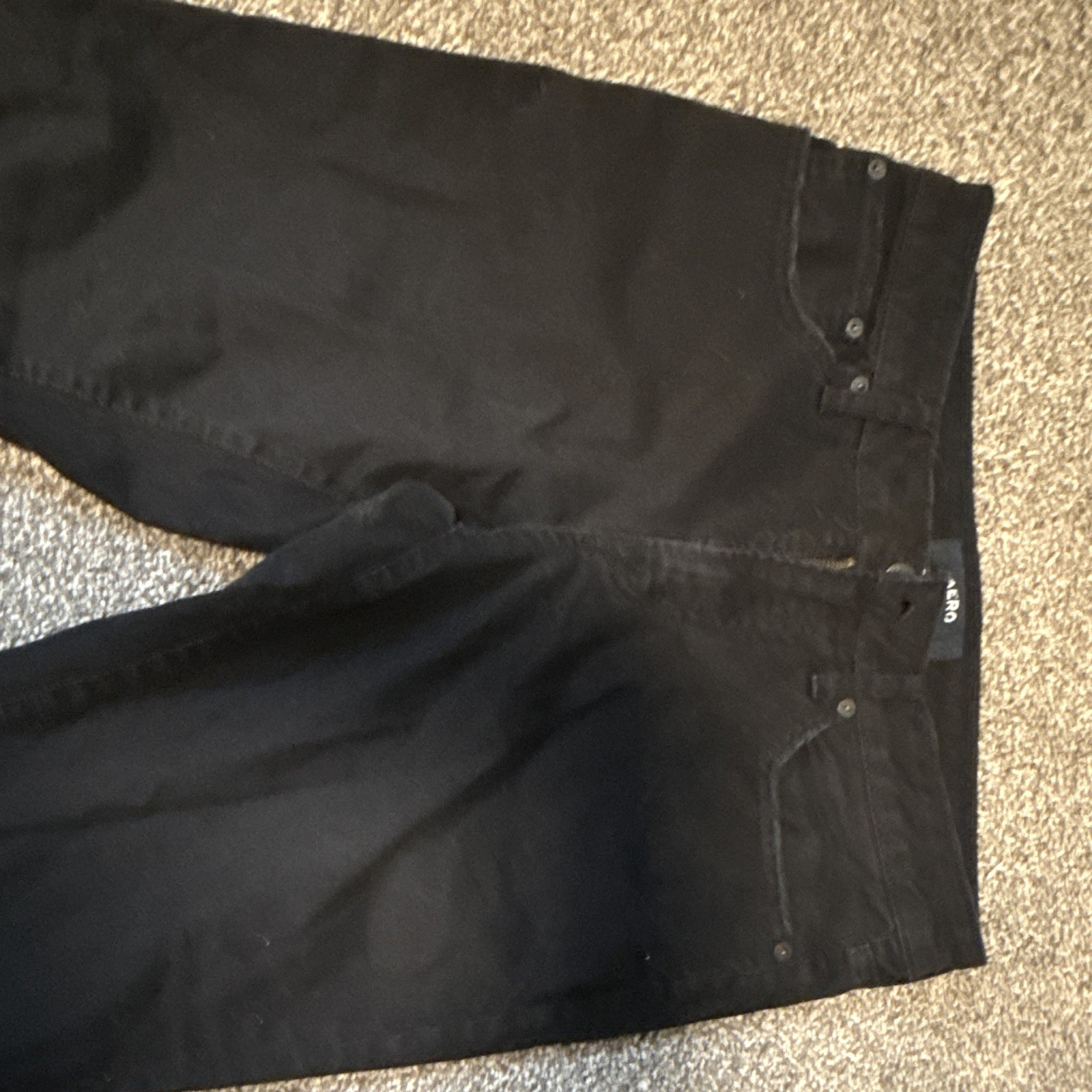 AERO Women’s Black Dark Wash Skinny Denim Jeans Slim Fit Mid Rise 5-Pocket