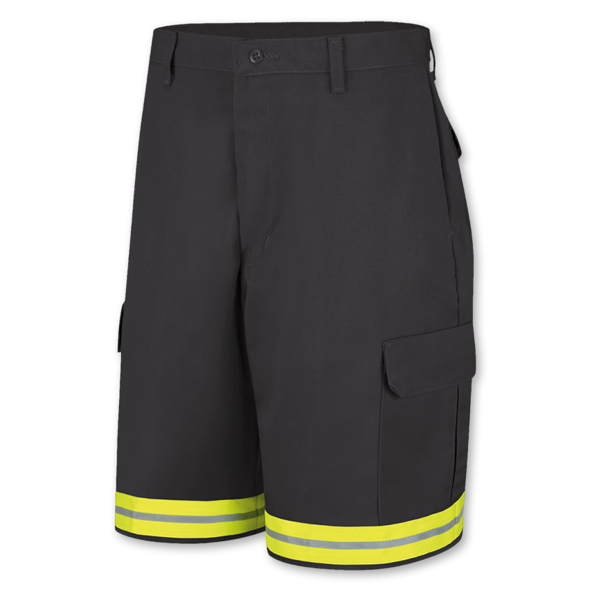 Brand New Red Kap Reflective Cargo Work Shorts Men’s Hi Vis Industrial Uniform