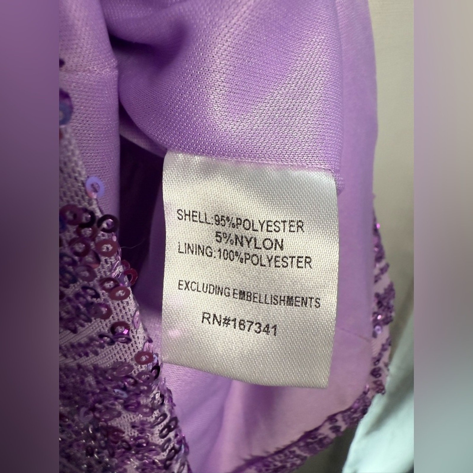 Hello Molly Stars Shining Bright Lavender Purple Sequin Strapless Mini Dress XS