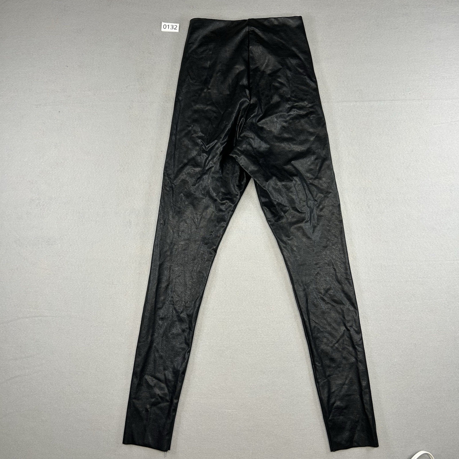 Commando Leggings Womens M Black Faux Leather High Rise Pull On Stretch