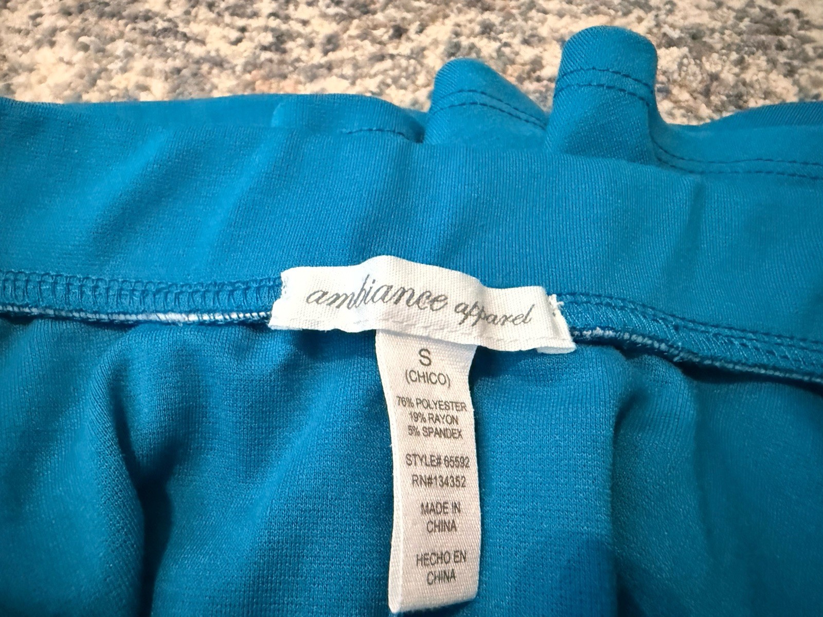 Ambiance Apparel Women’s S Blue Solid Skater Short Skirt Knit