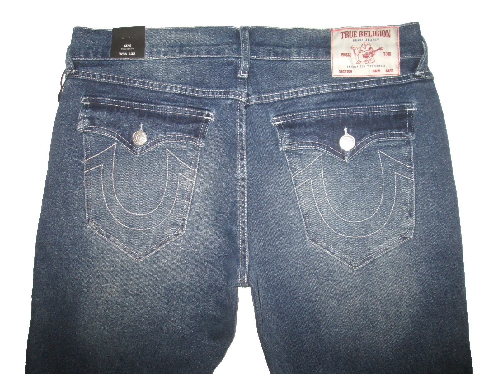 True Religion Geno Flap Relaxed Slim Jeans Men’s 36×32 NWT