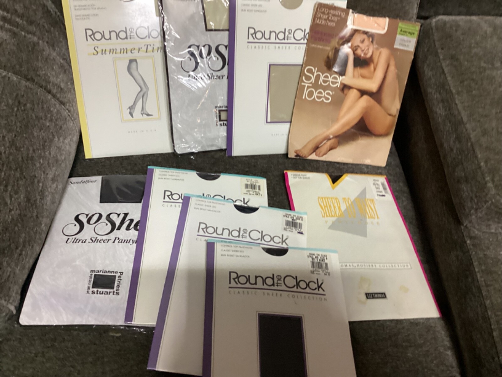 9 Pair of Pantyhose , Sizes Vary