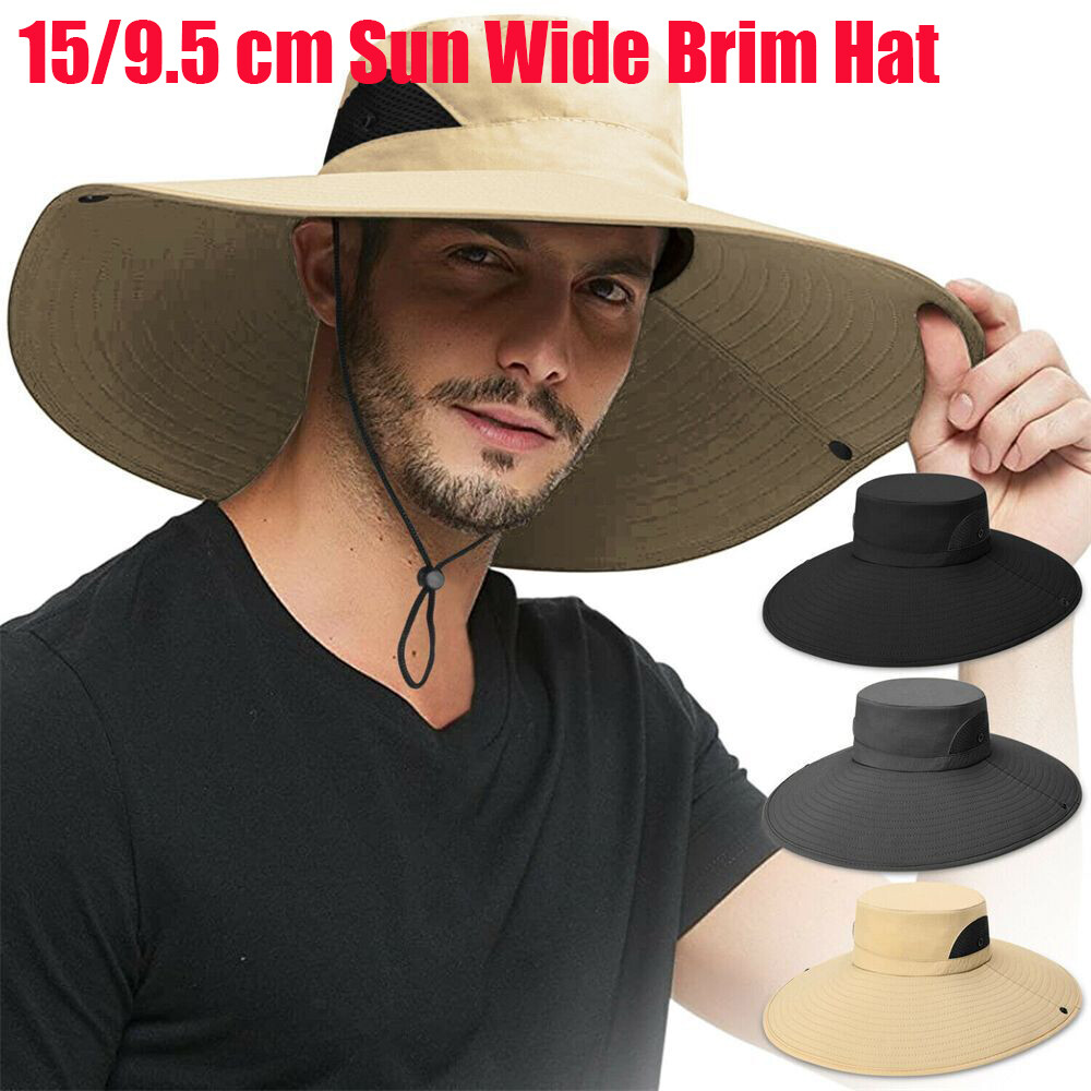 Sun Hat for Men – Waterproof UPF 50+ Wide Brim Bucket Hat, Packable for Travel