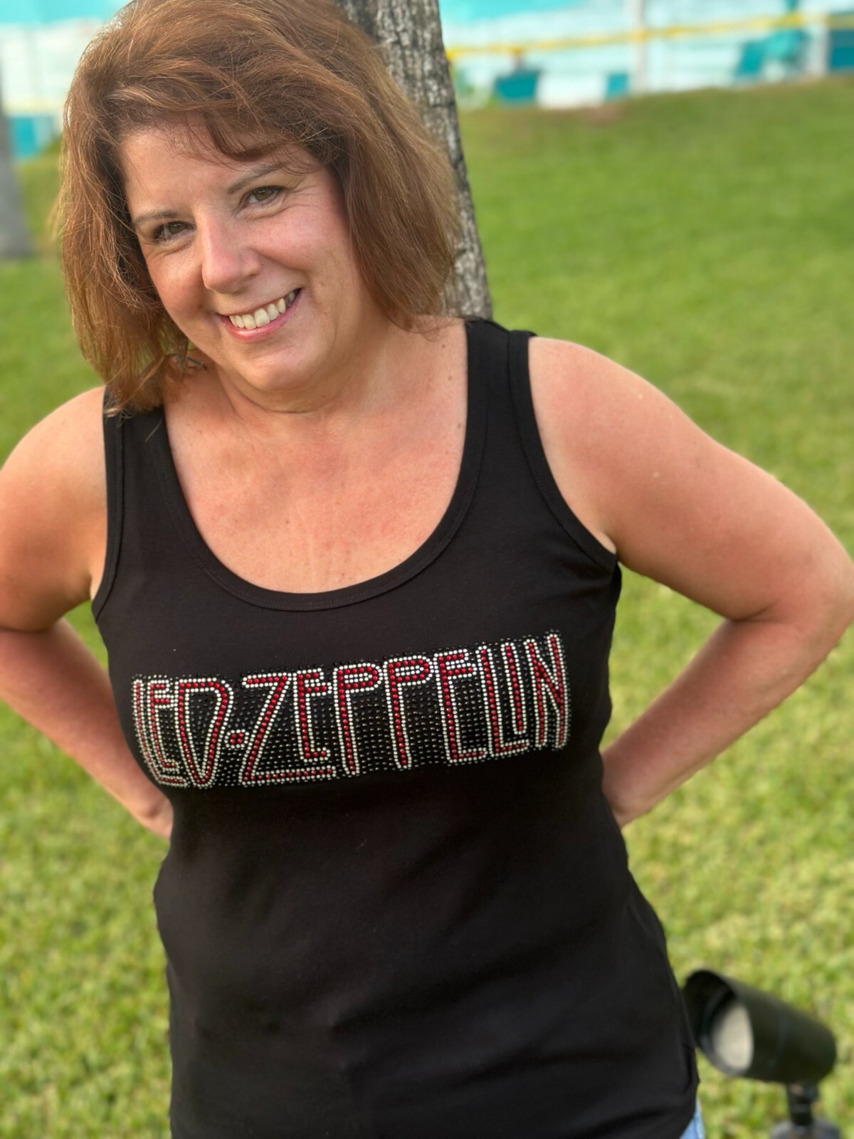 Led Zeppelin rhinestone tank top XS, S, M, L, XL, XXL, 1X, 2X, 3X, 4X,5X block