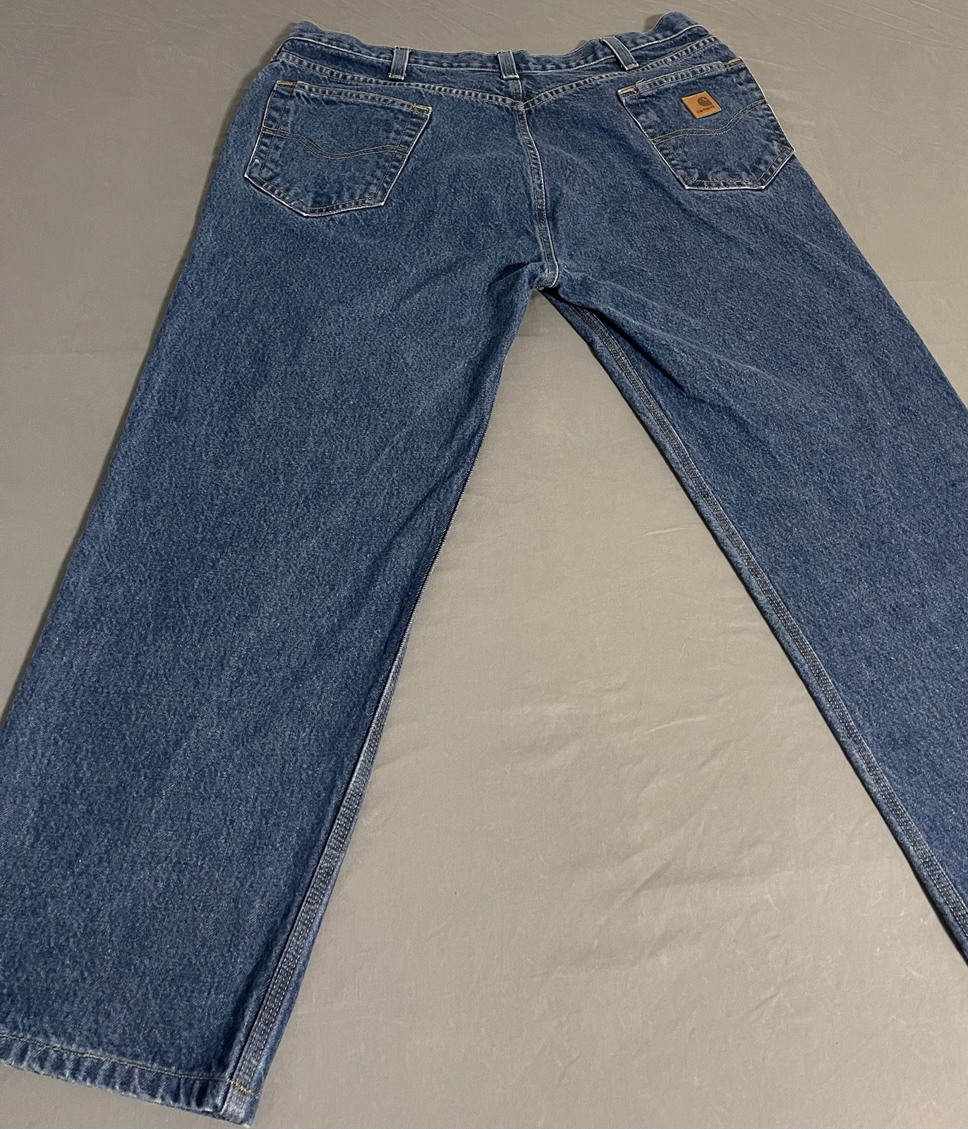 Carhartt B480 DVB Relaxed Fit Jeans Mens 40×32 Blue Denim Excellent