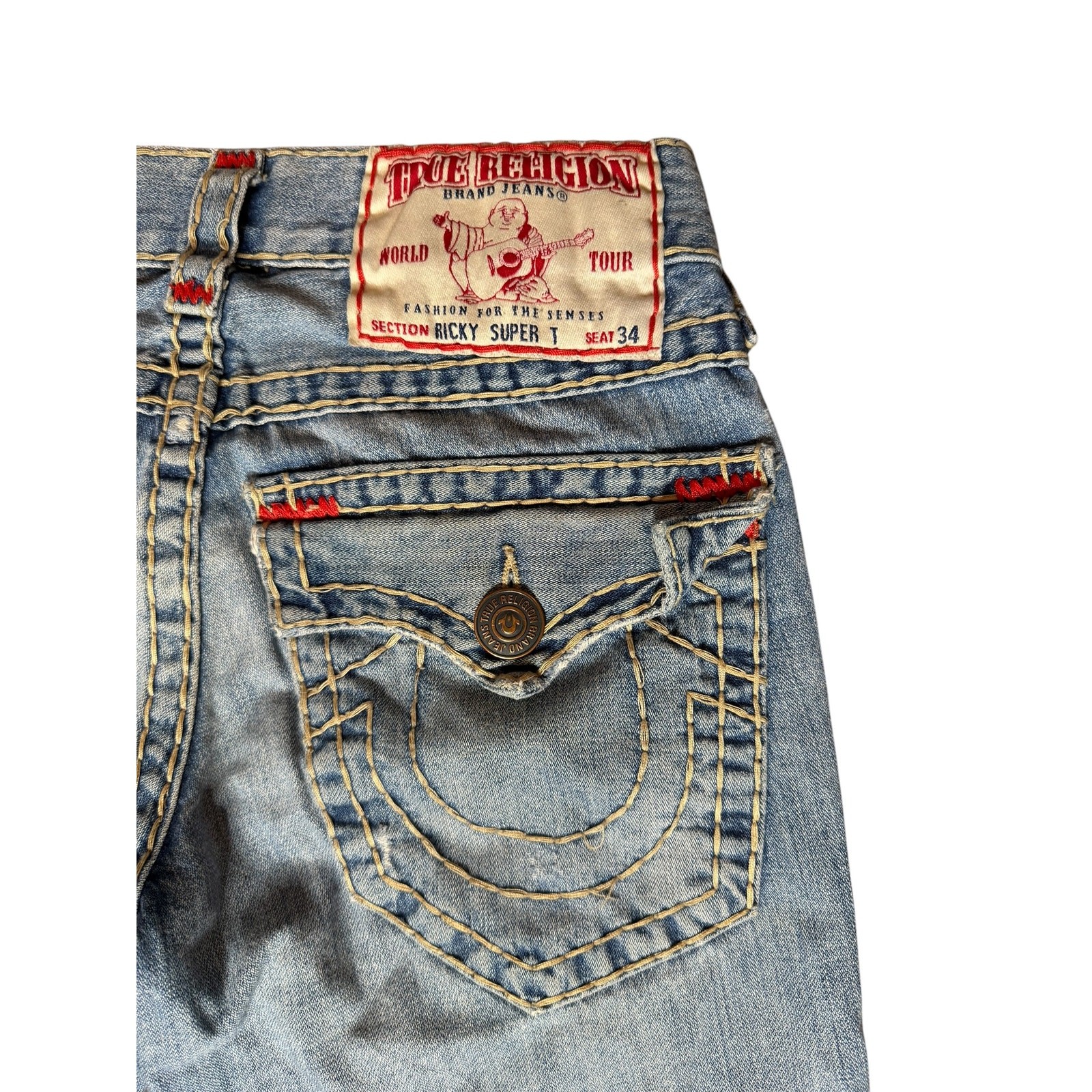 True Religion Ricky Super T Denim Jeans 28×31