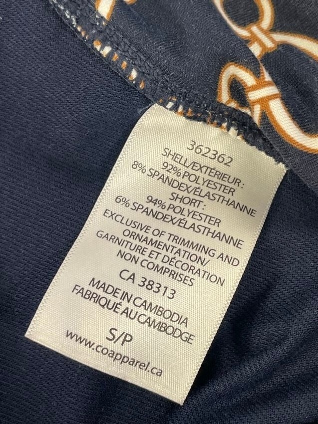 Seg’ments Luxe Women’s Dark Blue Skort Size S