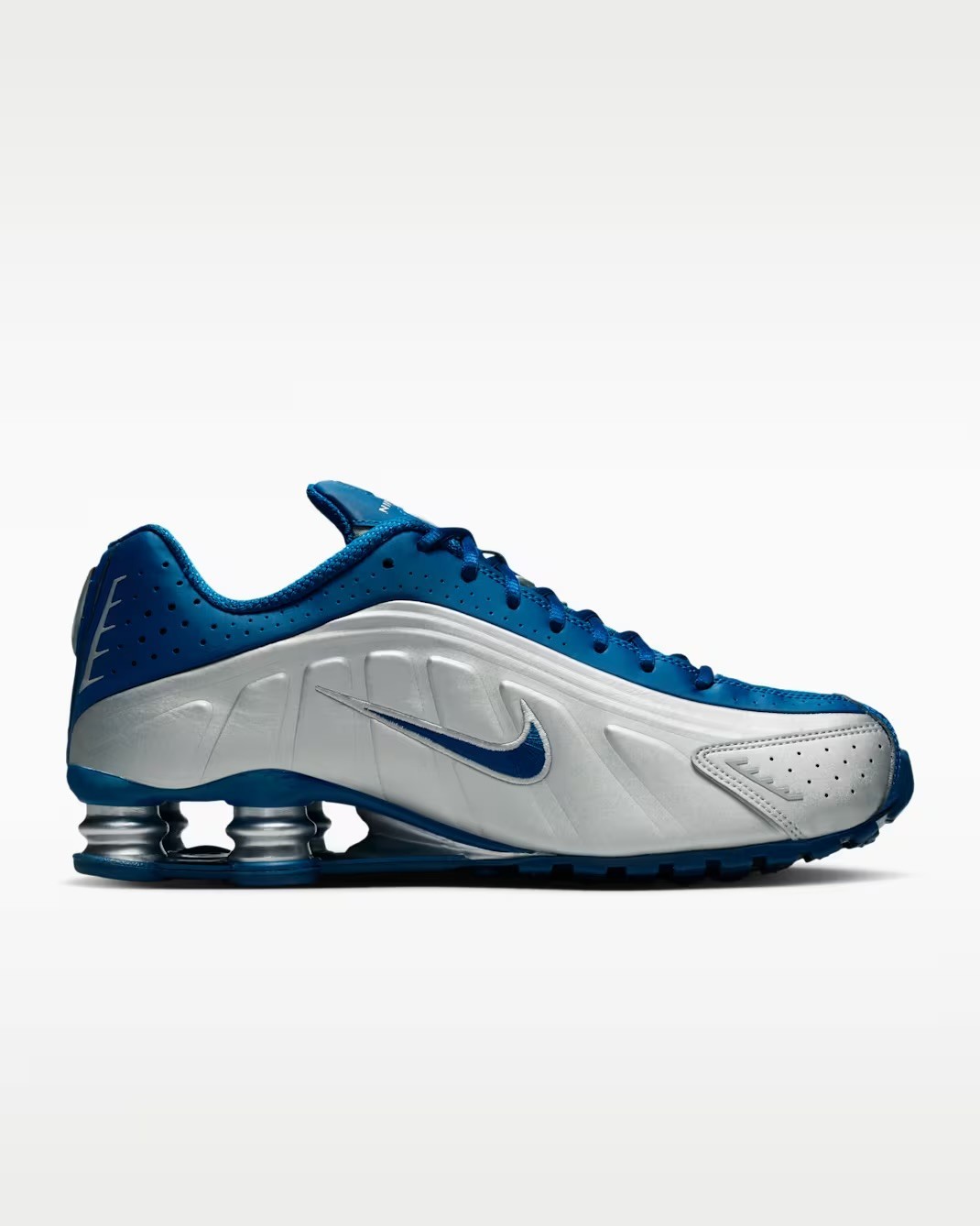 Nike Shox R4 Shoes Court Blue Metallic Silver IQ9391-476 Men’s Sizes NEW