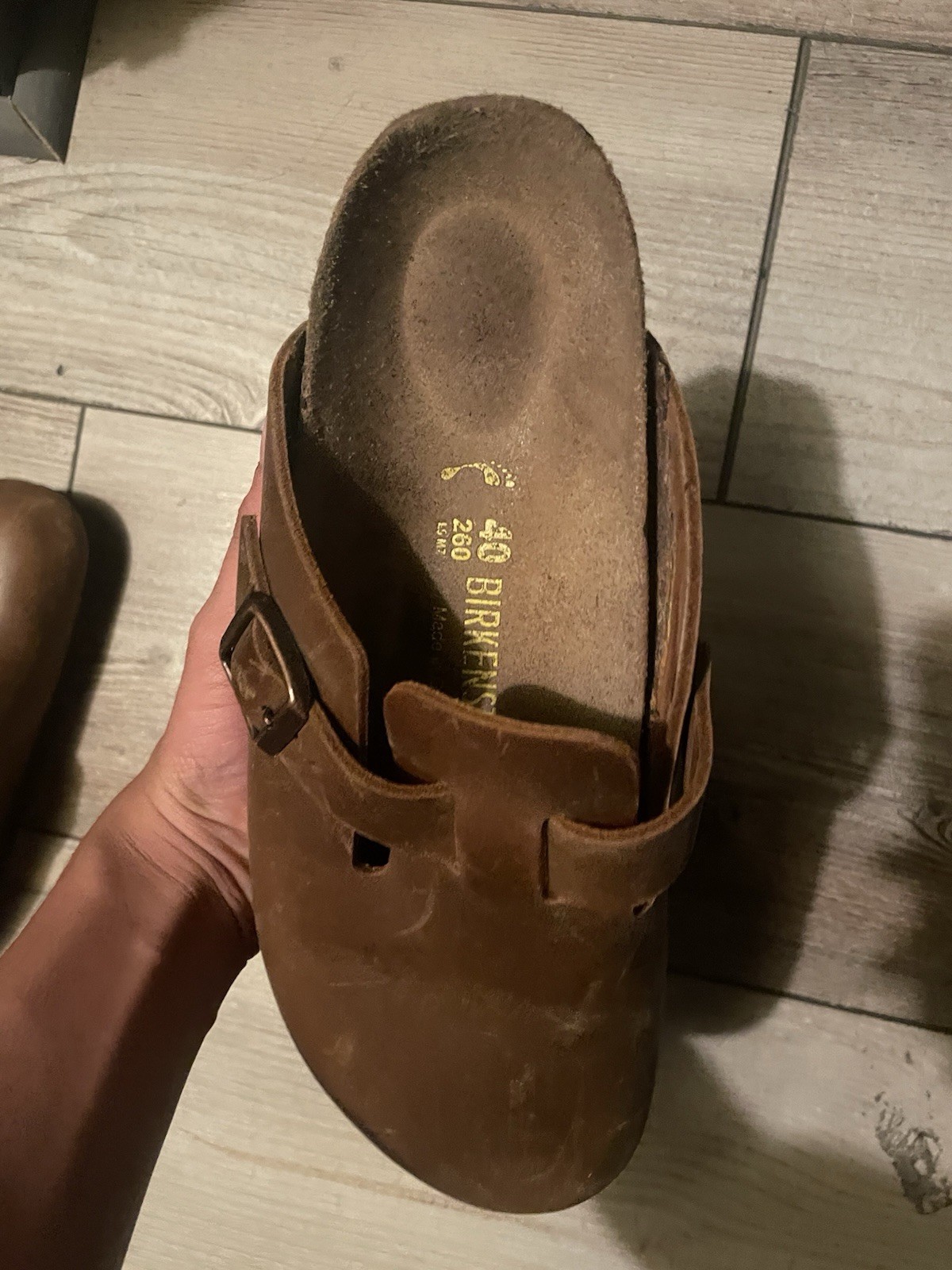 Birkenstock Boston Felt Slip-On Clogs, Brown, Size 40 (W 9/M 7)