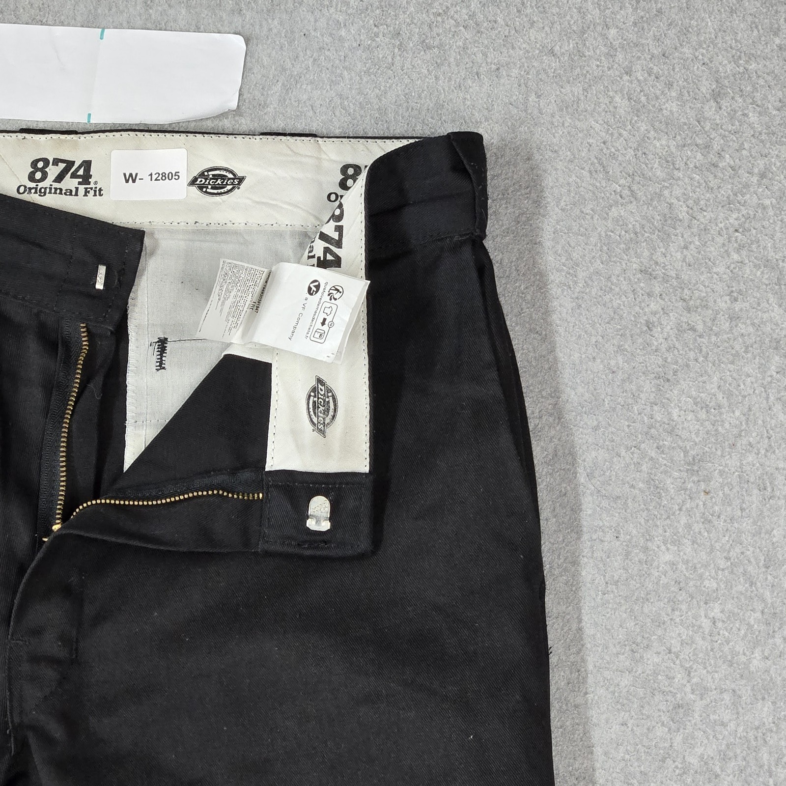 Dickies Men Pants 34X32 Black Khakis Twill 874 Work Pants Logo Original Fit