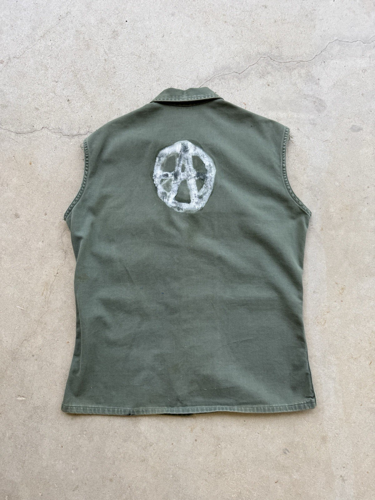 1950s Vtg Korean War US Army 13 Star Utility Shirt Military Punk Rock Skate 50s