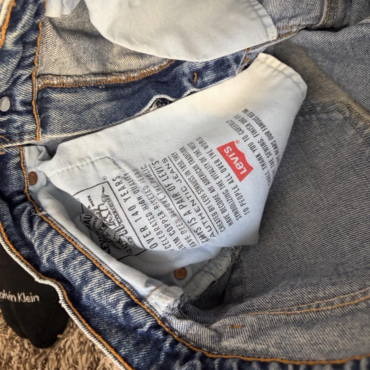 Vintage 90s Levi’s 565 Wide Leg Baggy Mens 32×33 Medium Wash Denim USA Jeans