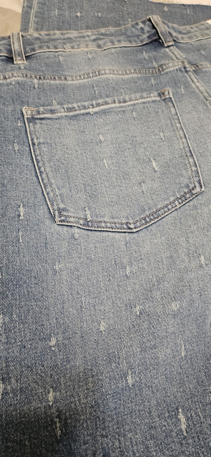 Moco Boutique Women’s Plus 16W (Fits Like 18W/20W) Wide-Leg Tummy Control Jeans
