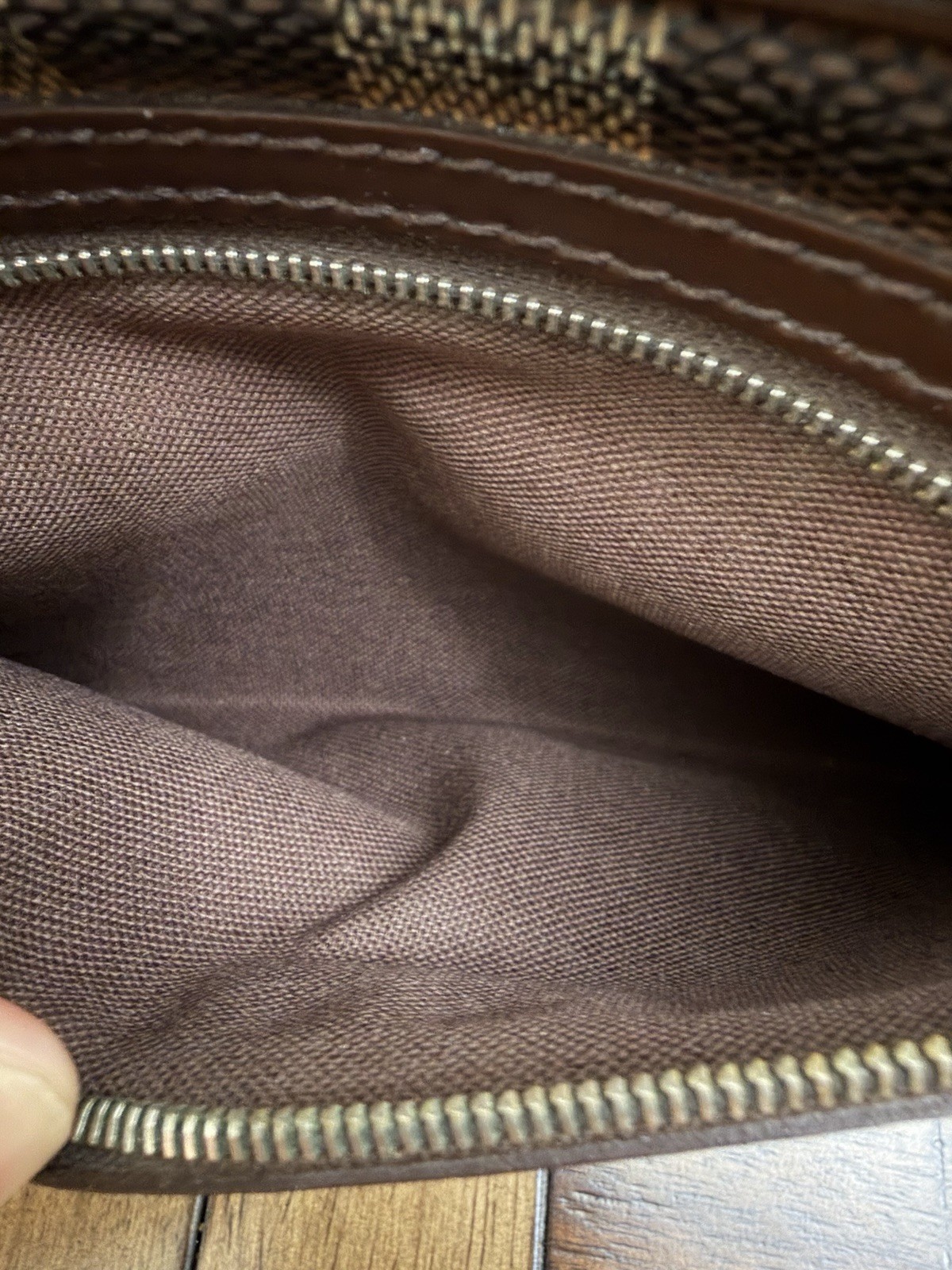 Louis Vuitton Damier Ebene Pochette Bi-Macau Clutch Bag, 13cm x 22cm