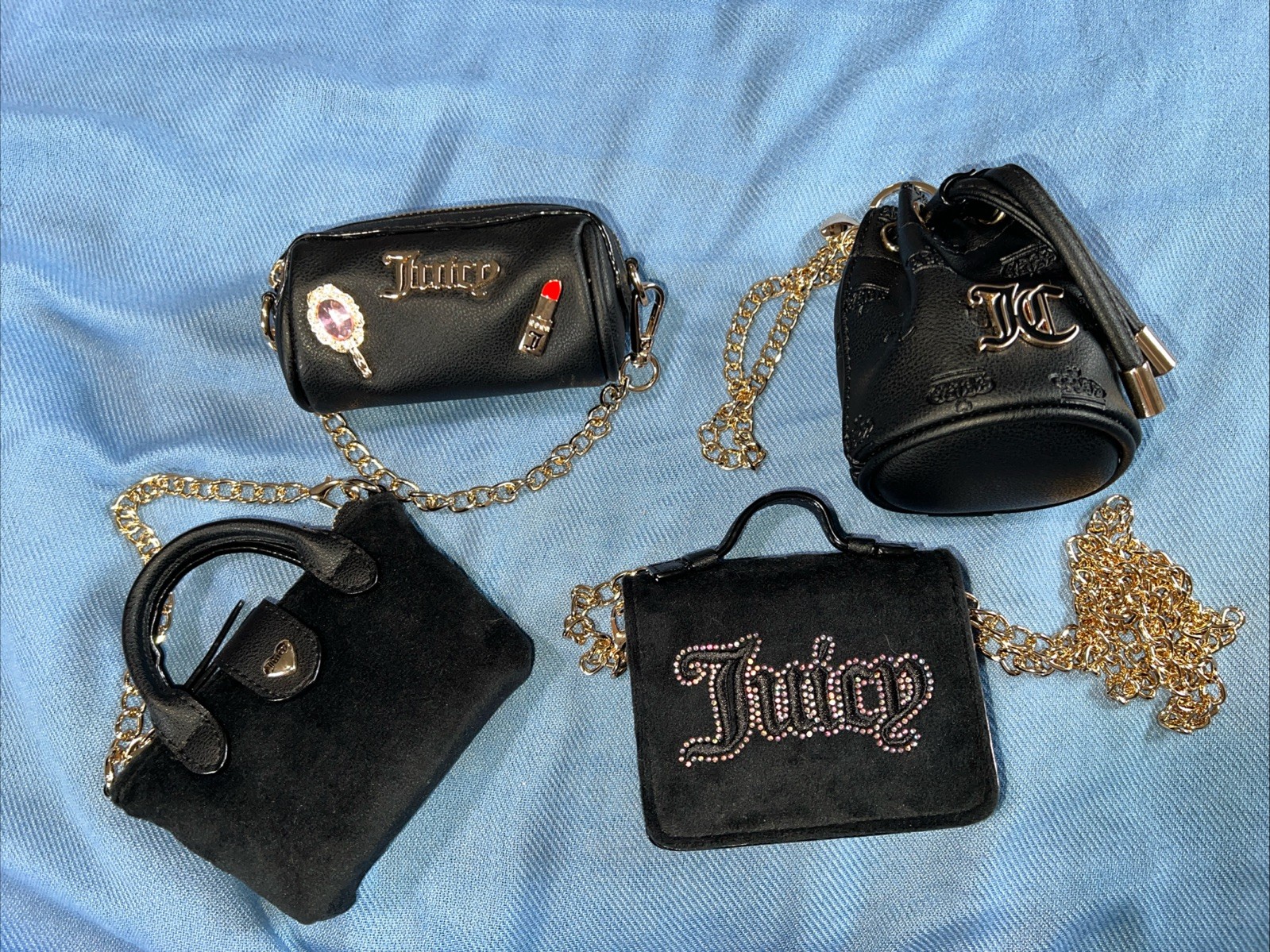 Juicy Couture Black Mini Bag Set