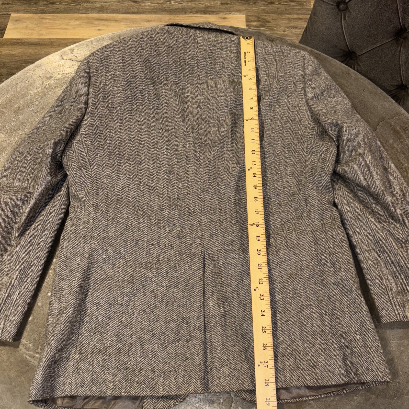 Gianfranco Ruffini Blazer Mens 38S Herringbone Camel Hair Blend Italy Jacket EUC