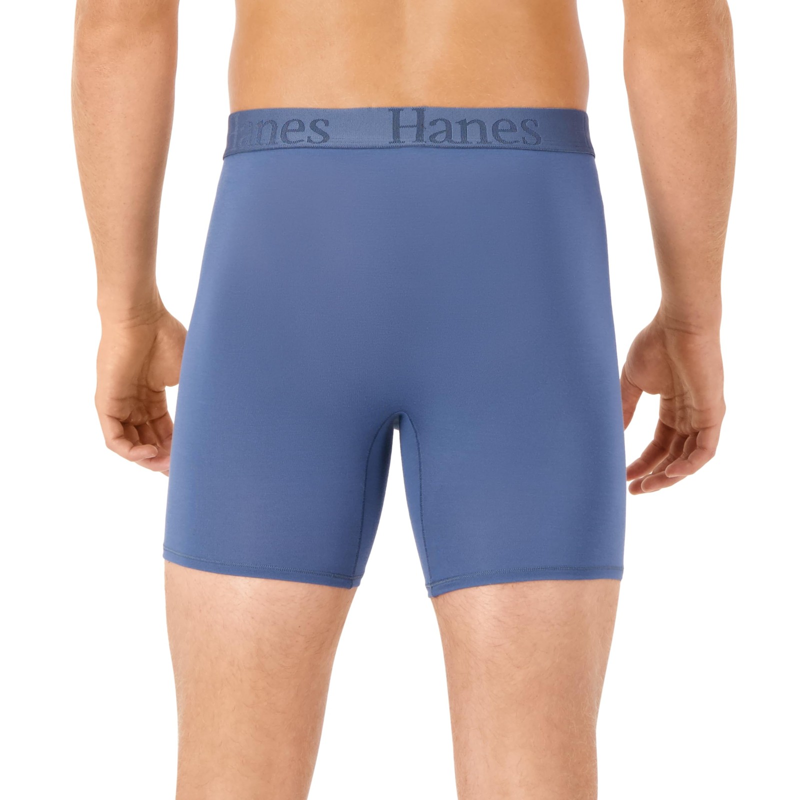 Hanes Men’s Boxer Briefs Viscose from Bamboo Underwear Grey Green Navy Medium