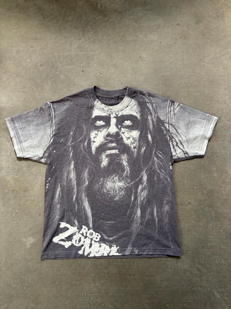 Rob Zombie Gray all over Graphic T-Shirt Rock & Pop Music Artist Band Tee Shirt
