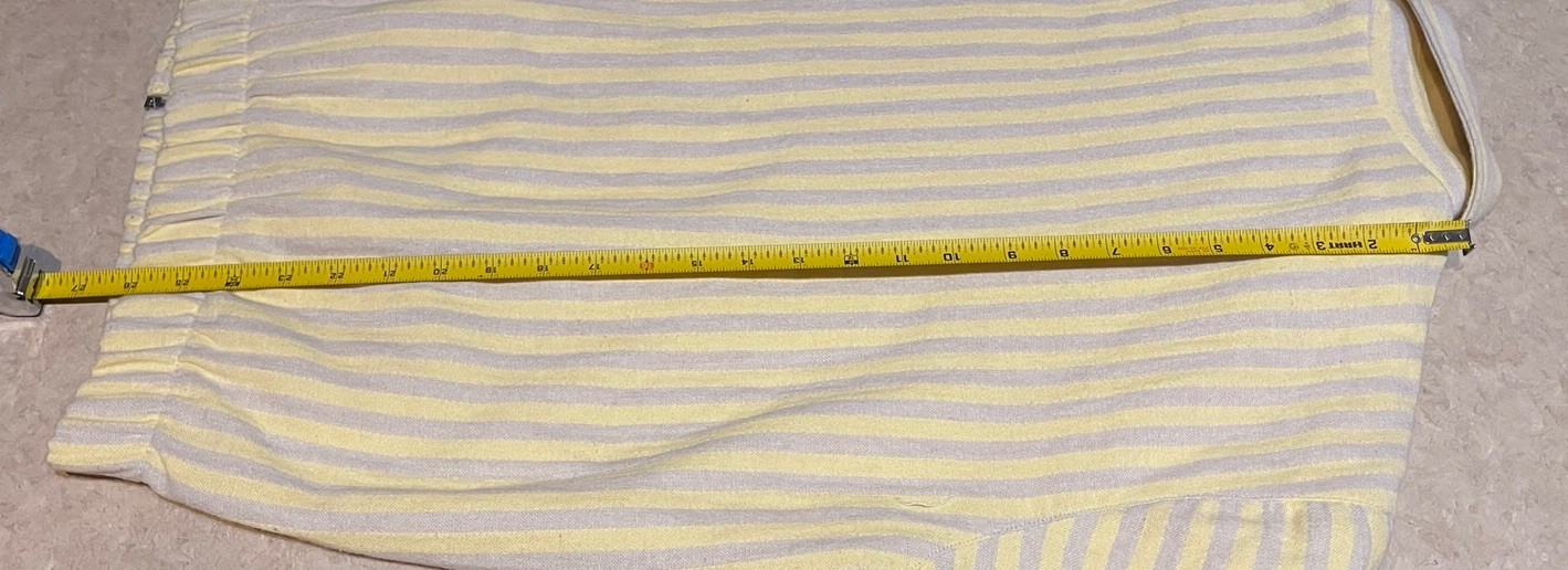 Zara Men’s Sunset Road Full Zip Striped Jacket Yellow Beige Size Small