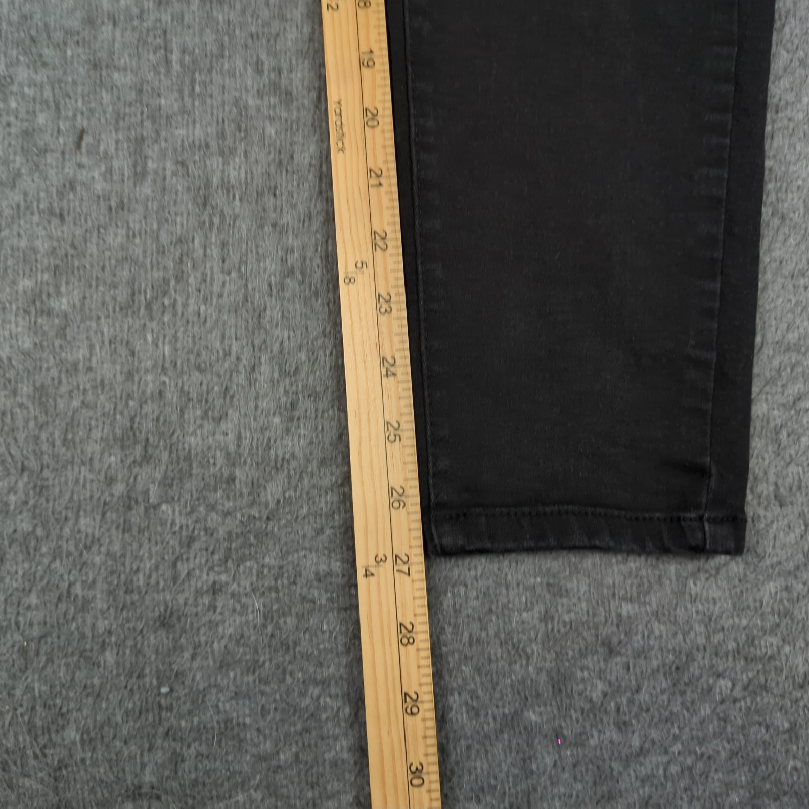 Curve Appeal Jeans Womens 30 Black High Rise Minimalist Jegging Stretch Casual