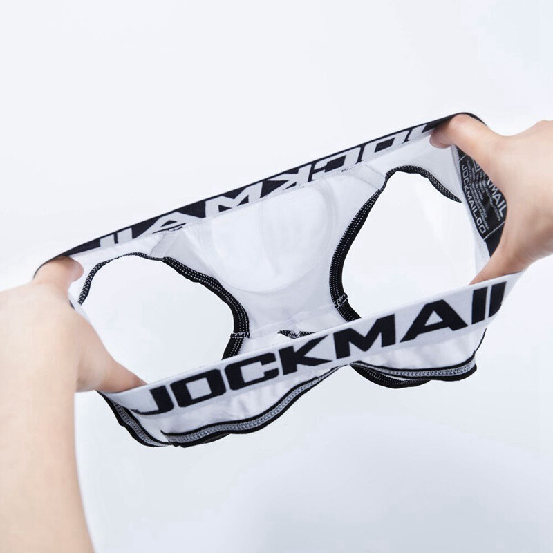 Men’s Jockstrap Low Waist Briefs with Open Back Modal Sexy Underwear