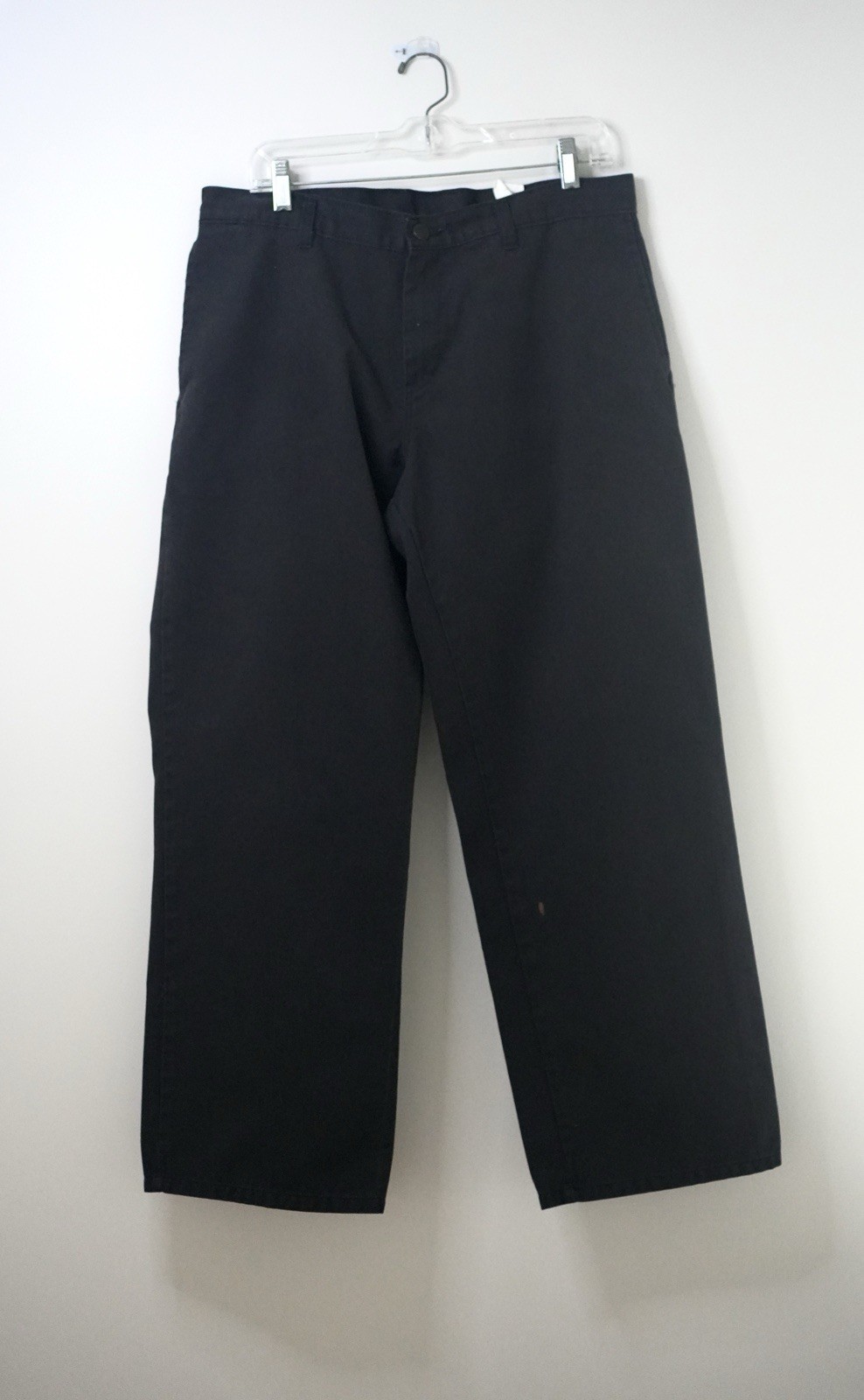 Dickies GP638 Loose Fit Cell Phone Pocket Work Pants Black Utility Chino 34×30