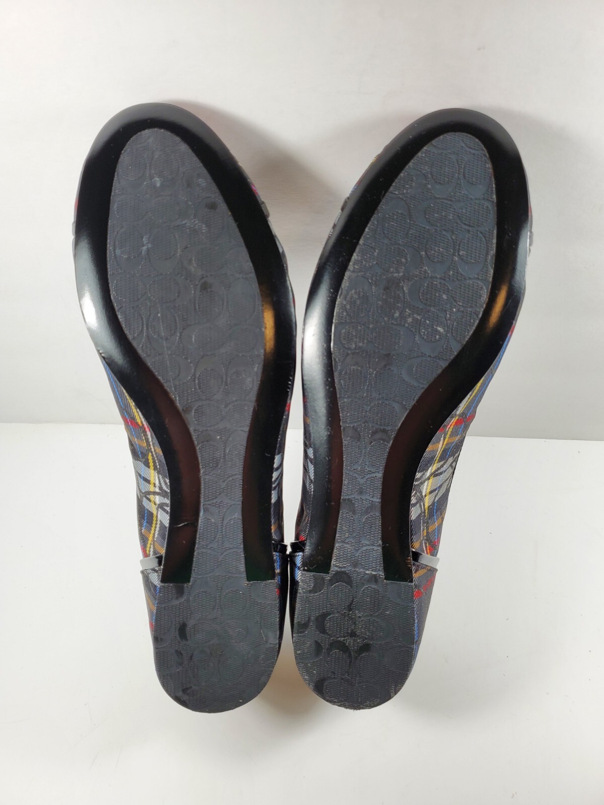 Coach Q528 Randy Women’s Checkered CC Monogram Ballet Flat – Size 6.5B