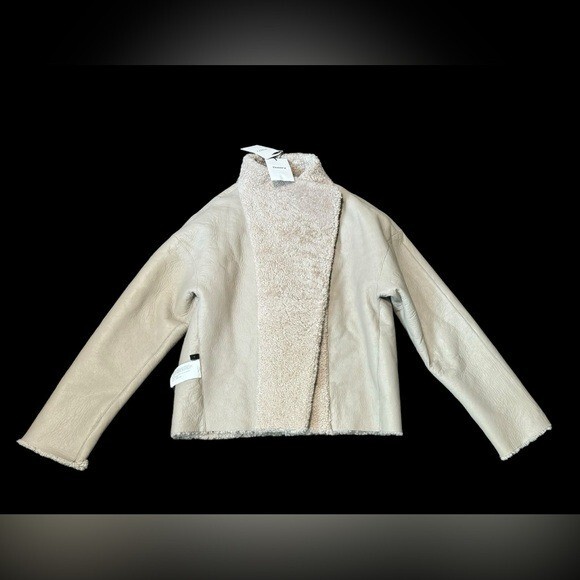 THEORY***Lamb Reversible Shearling Coat Jacket***Size Petite $2895
