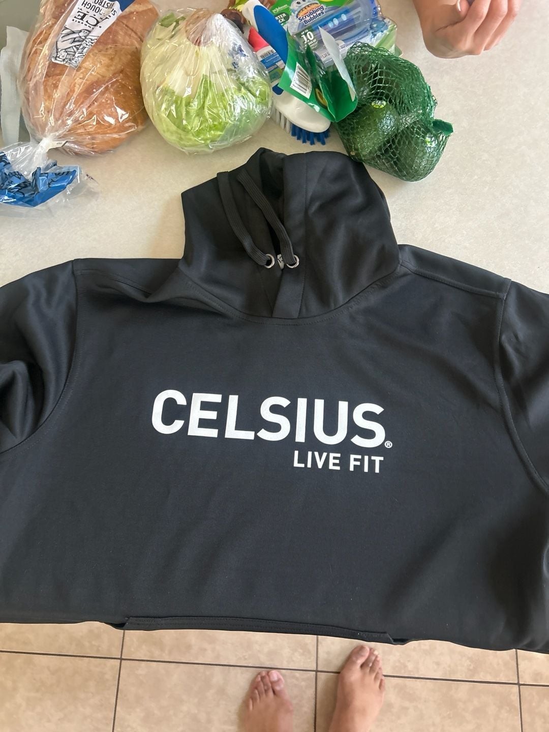 Celsius Live Fit Black Pullover Hoodie