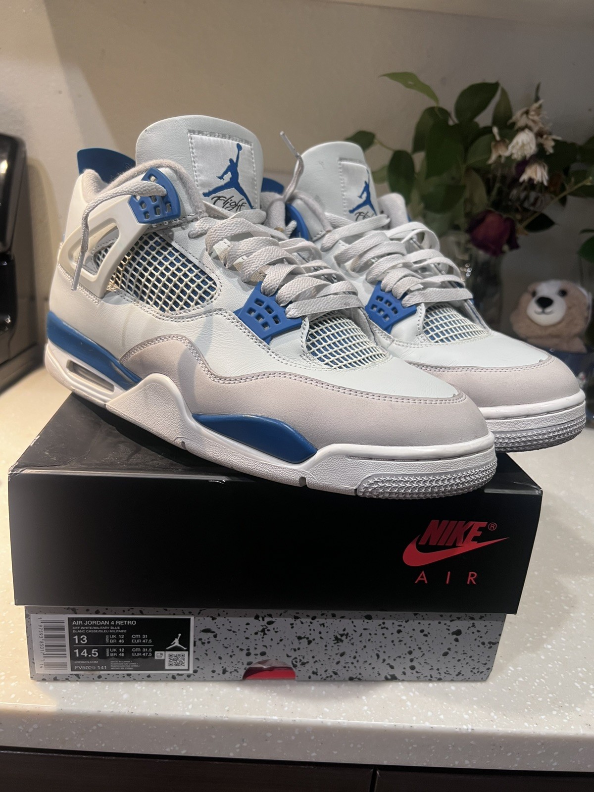 Jordan 4 Retro Military Blue size 13 OG all