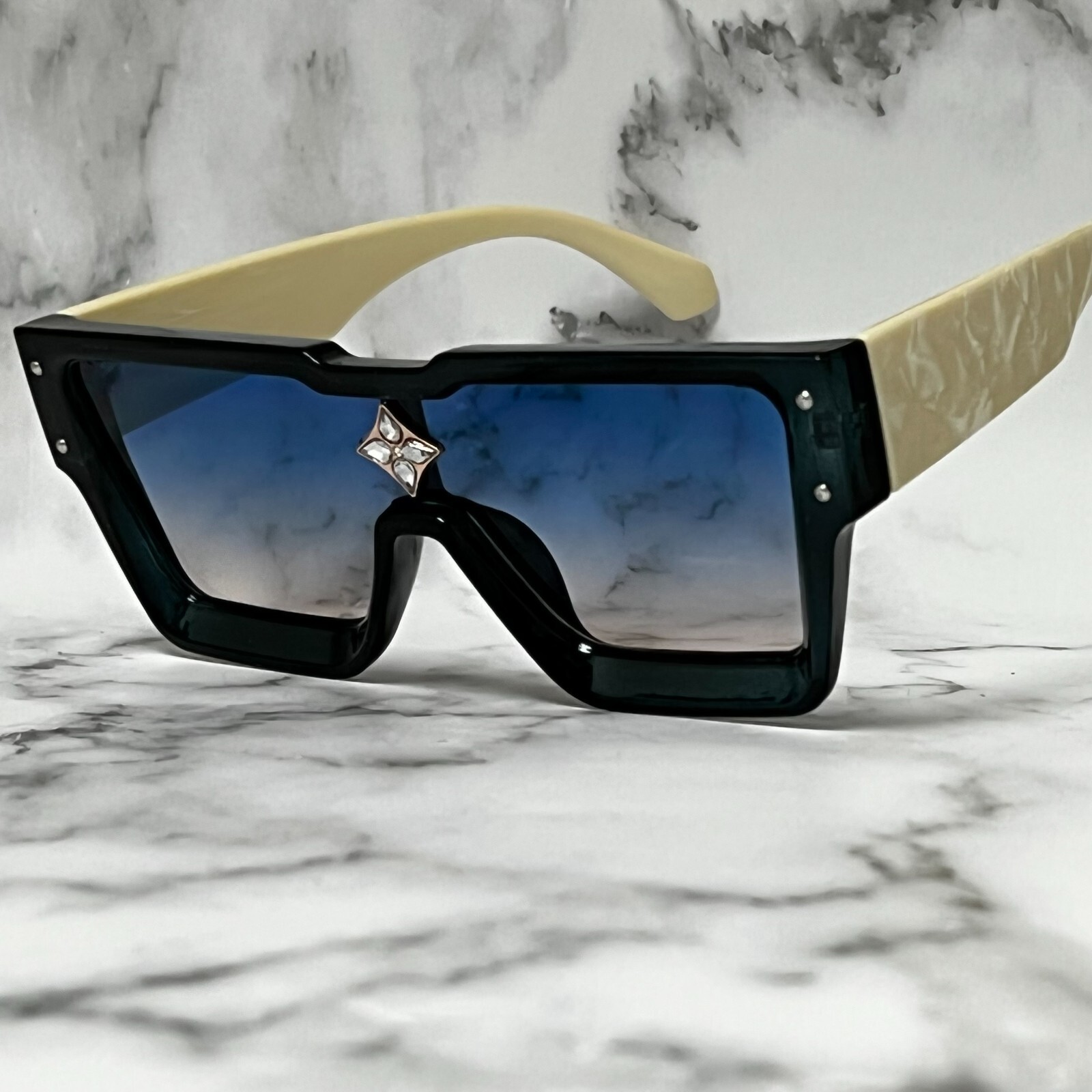 Oversized Classic Elegant Modern Hip Hop Shield SUNGLASSES Large Big Black Frame