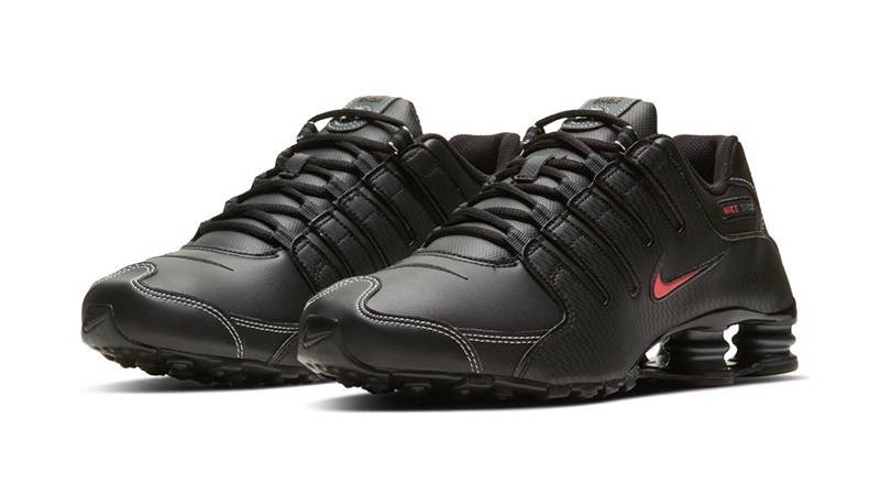 Nike Shox NZ Men’s Shoes Black White Varsity Red 378341 017