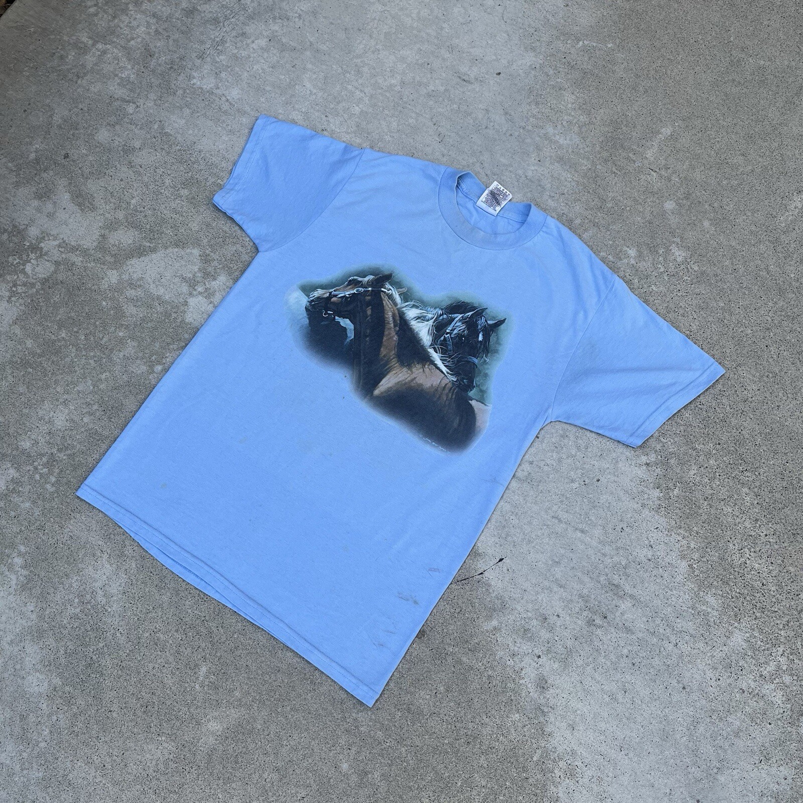 Vintage The Mountain Horse T Shirt Wild Wings Size Men’s Medium 90’s Freedom 09