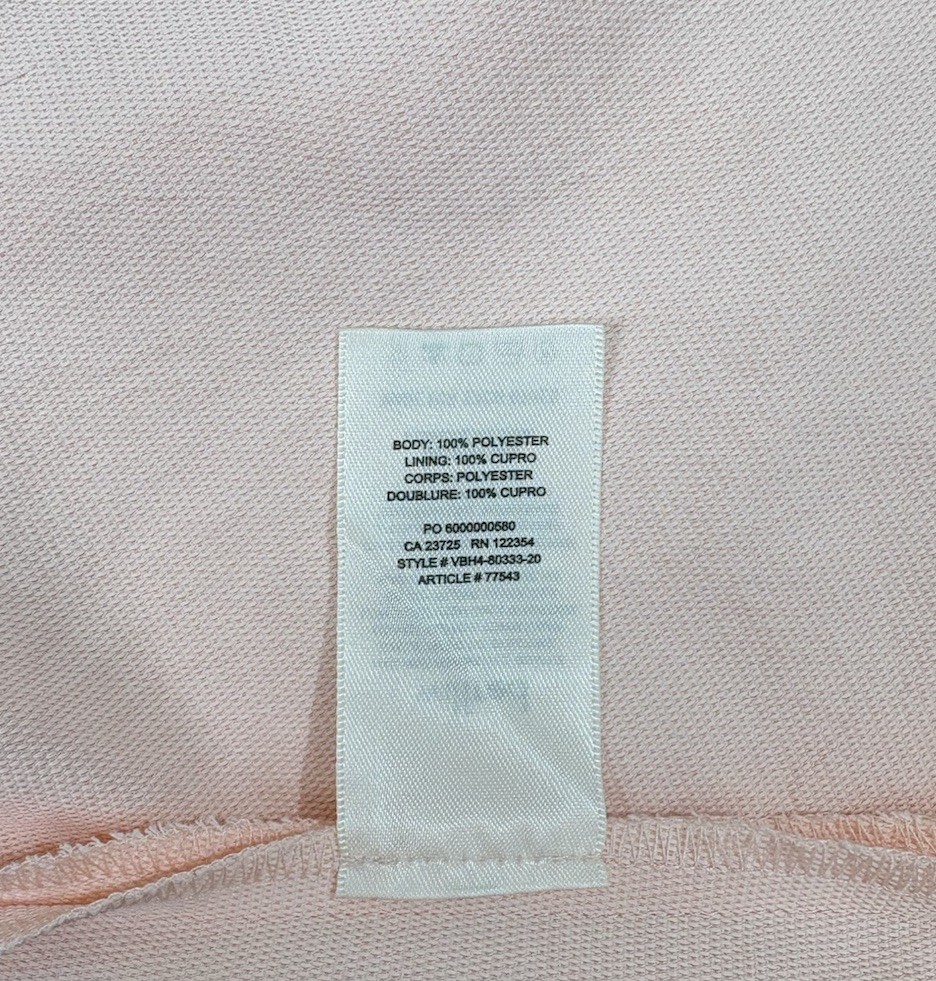 Wilfred Aritzia Open Back Mini Dress Baby Pink Coquette Balletcore Tie Back 8