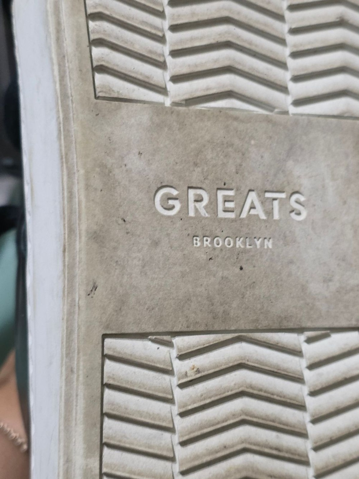 Greats Black Leather Sneakers with White Rubber Soles Used Size 9