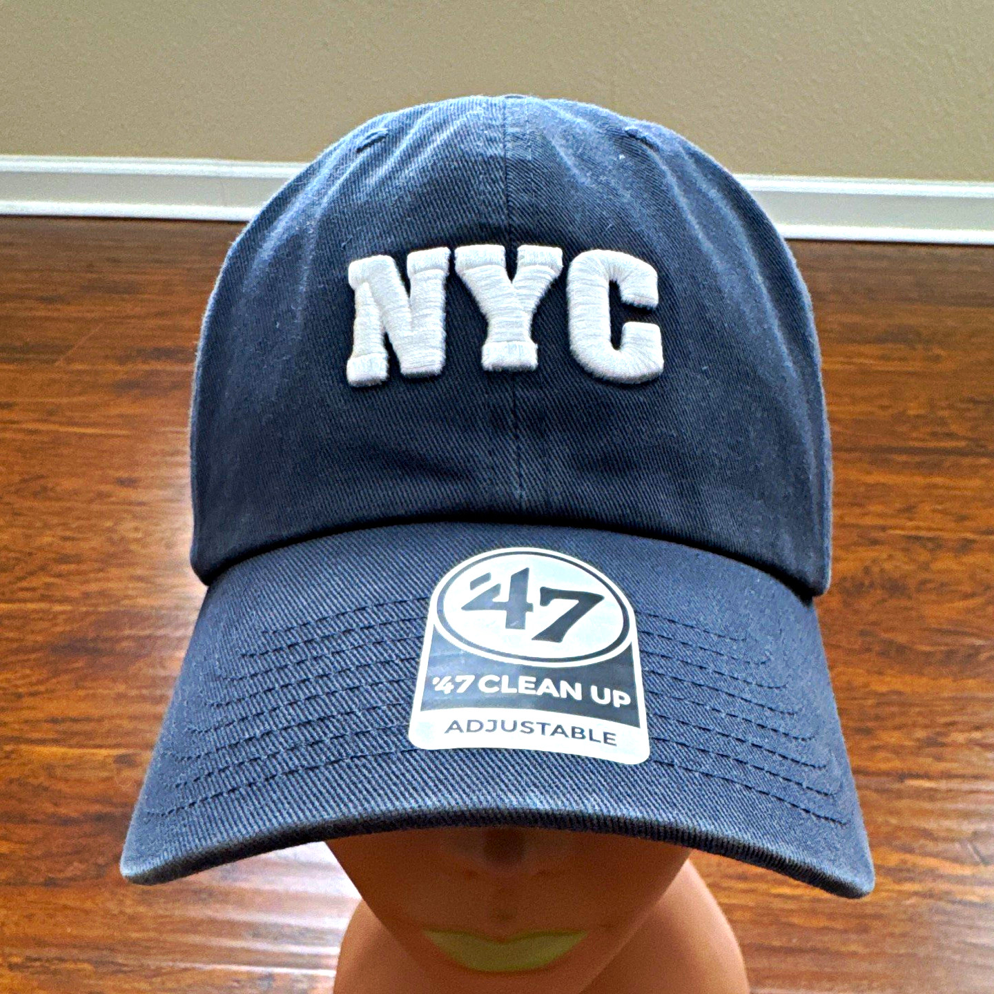 ’47 NYC Blue Baseball Cap One Size Adjustable Solid New York City Theme
