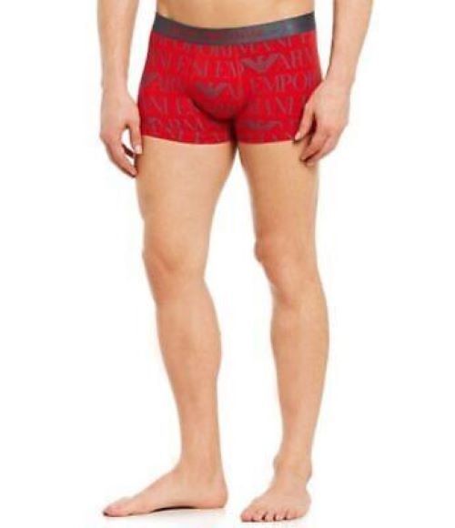 EMPORIO ARMANI LOGO BAND TRUNK Boxer Shorts Cotton Blend New