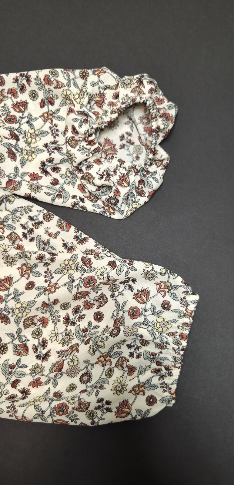 Max Studio Cottagecore Floral Wrap Blouse Long Sleeve Hi-Low Flowy Peasant – XL