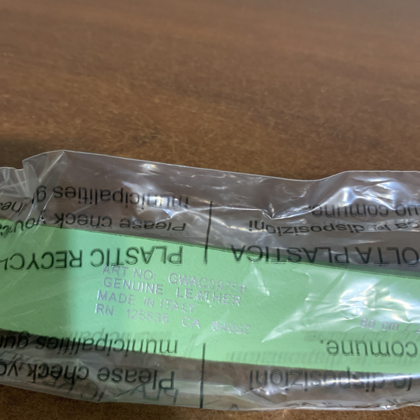 J. Lindeberg Betsy 80cm 28-29″ Paradise Green Leather Golf Belt New Nwt