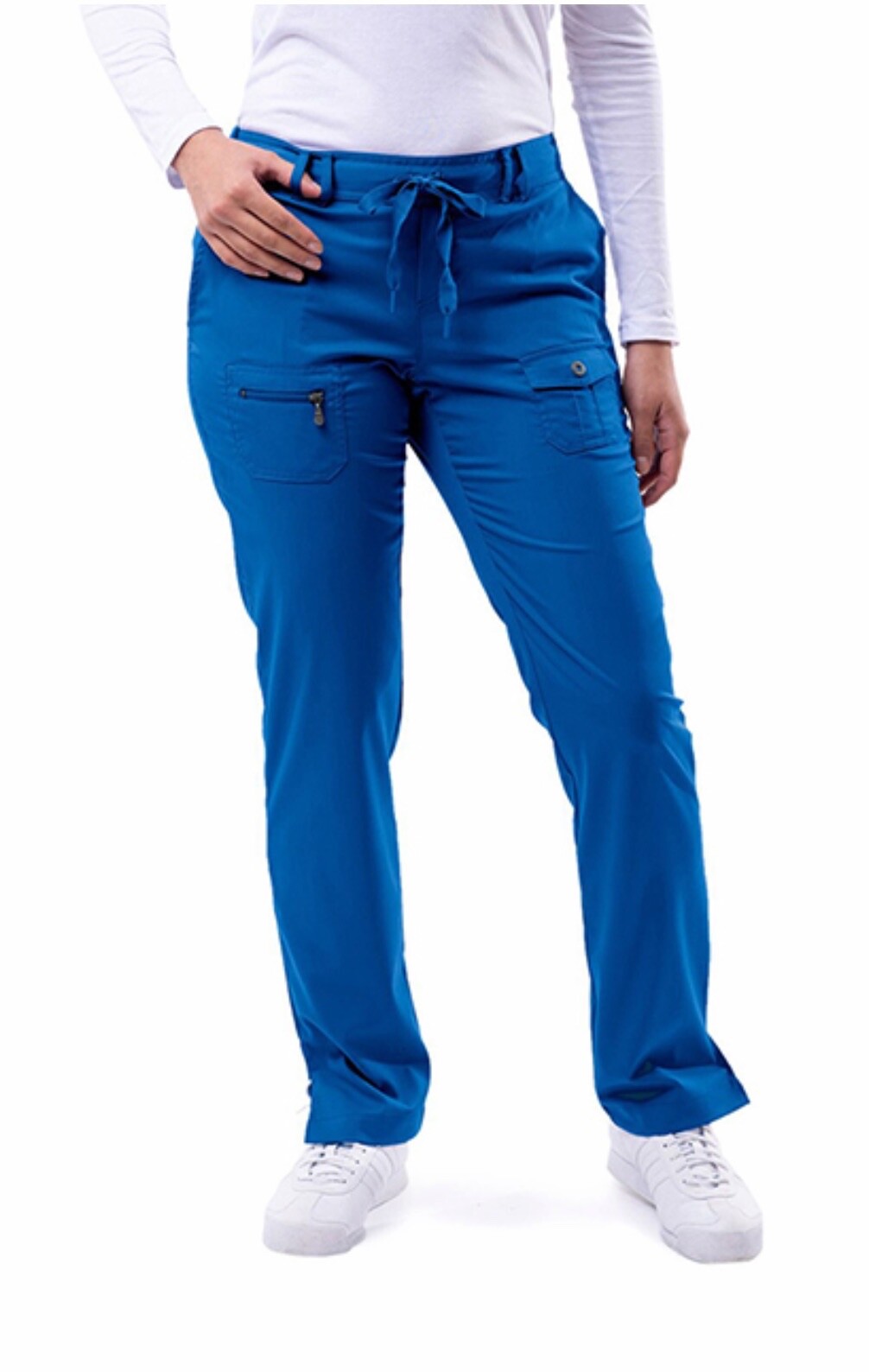 Adar Pro NWT Tailored Fit Women’s Medium Royal Blue Pants Scrubs 6 Pocket Design