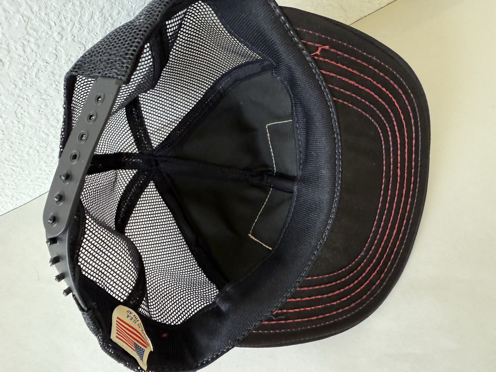 Vtg Firestone Synthetic Rubber & Latex Co Patch Hat Snapback Mesh