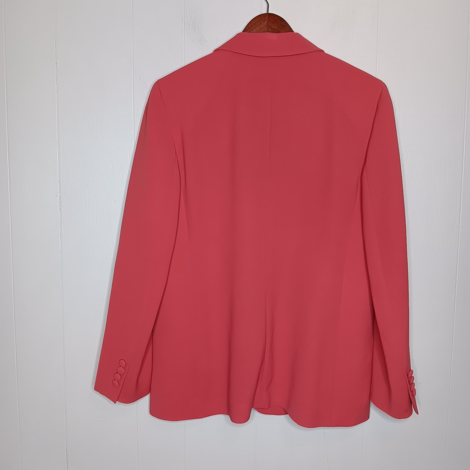 Lafayette 148 New York Suit Set Blazer 10 Pants 8 Coral 2 Piece Career Luxury
