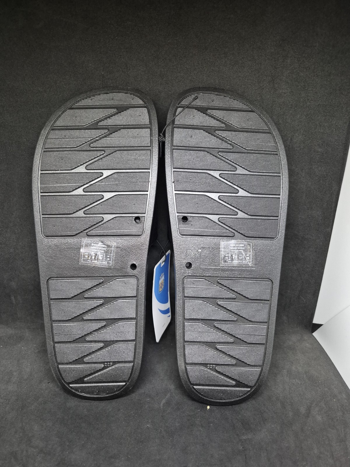 AFA Men’s Black Lionel Messi # 10 Logo Slide Sandals Slip-On Lightweight