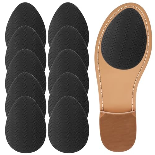 Kifmurase 10Pcs Non-Slip Shoe Pads, Thickened Non-Skid Rubber 10 pcs Black