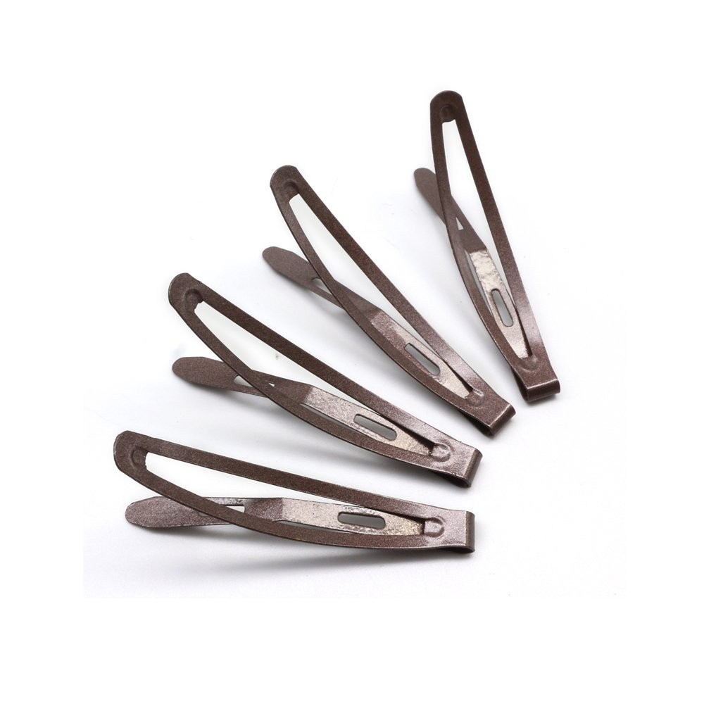Dofash 12Pcs 6CM/2.36IN Metal Slim Snap Hair Clips Long Hair Barrettes Hair A…